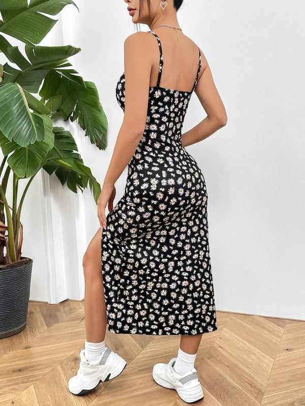 Drape Wrap Maxi Dress Classic